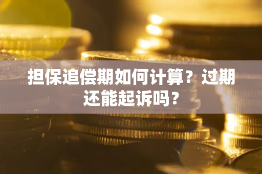 济南担保追偿期如何计算？过期还能起诉吗？