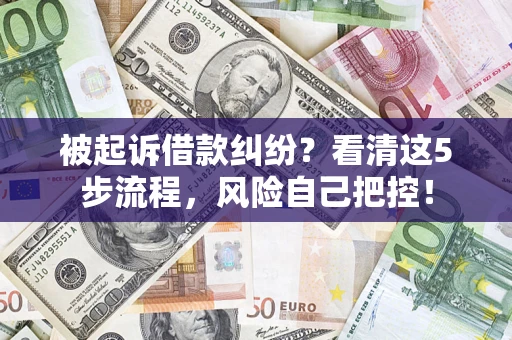 济南被起诉借款纠纷？看清这5步流程，风险自己把控！